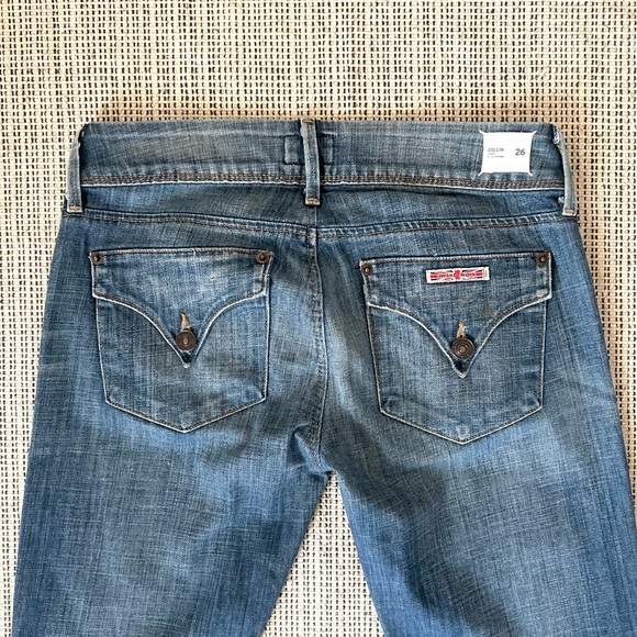 Hudson Low Rise Skinny Jeans Blue Denim Bleached - Picture 9 of 14